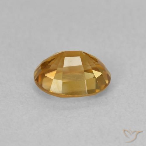 Circón champaña natural de 1.03 ct, Ovalada, VVS-VS