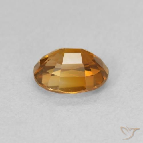 Circón Naranja terroso natural de 1.06 ct, Ovalada, VVS-VS