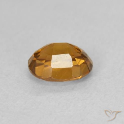 Circón Naranja marrón natural de 1.02 ct, Ovalada, VVS-VS