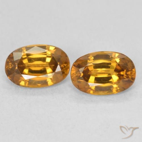 1.56ctw Natural Marrón-oro Circón, Ovalada, VVS-VS