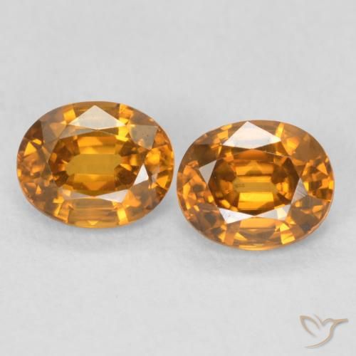 1.22ctw Natural Marrón naranja Circón, Ovalada, VVS-VS