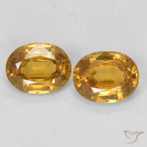 1.09ctw Natural Dorado Circón, Ovalada, VVS-VS