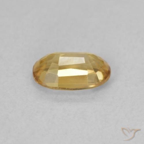 Circón champaña natural de 0.67 ct, Ovalada, VVS-VS