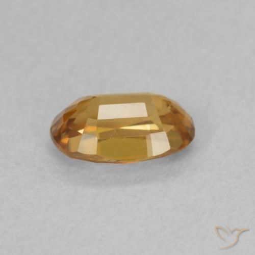 Circón Marrón-oro natural de 0.77 ct, Ovalada, VVS-VS
