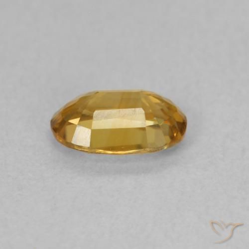 Circón Marrón-oro natural de 0.70 ct, Ovalada, VVS-VS