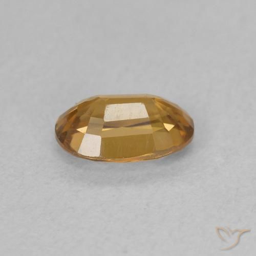 Circón Marrón-oro natural de 0.72 ct, Ovalada, VVS-VS
