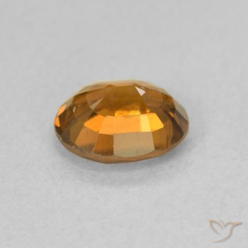 Circón Naranja oscuro natural de 0.96 ct, Ovalada, VS