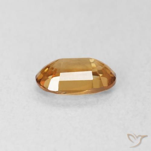 Circón Marrón-oro natural de 0.69 ct, Ovalada, VVS-VS