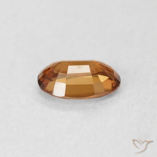 Circón Naranja terroso natural de 0.66 ct, Ovalada, VS