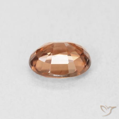 Circón Naranja rojizo oscuro natural de 0.93 ct, Ovalada, VS