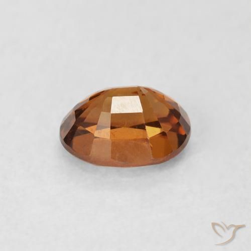 Circón Naranja terroso natural de 1.01 ct, Ovalada, VS