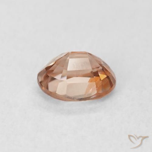 Circón Light Grapefruit Pink natural de 1.00 ct, Ovalada, VS