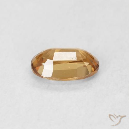 Circón Naranja óxido natural de 0.69 ct, Ovalada, VVS-VS