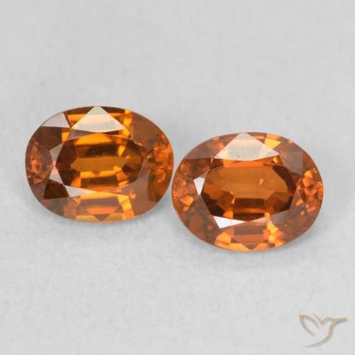 1.07ctw Natural Naranja amarillento Circón, Ovalada, VS