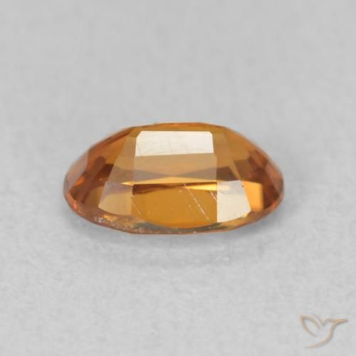 Circón Naranja marrón natural de 0.73 ct, Ovalada, VVS-VS