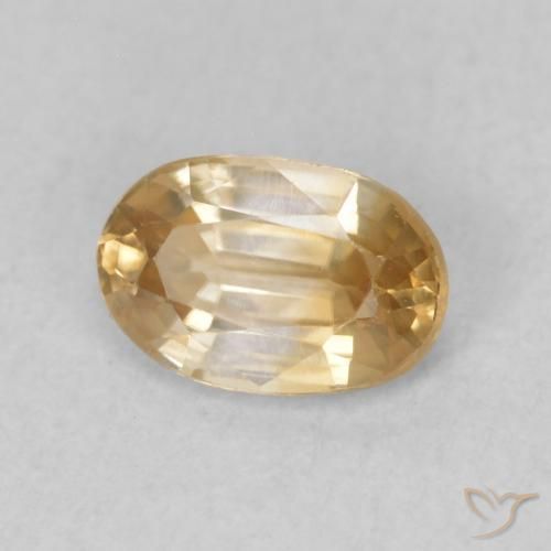 Circón Oro natural de 0.71 ct, Ovalada, VVS-VS