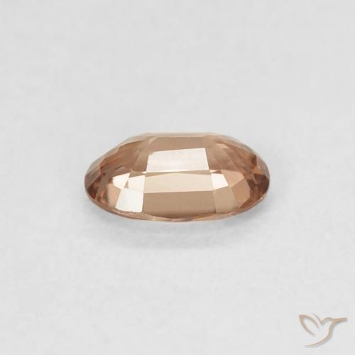 Circón Durazno medio natural de 0.62 ct, Ovalada, VVS