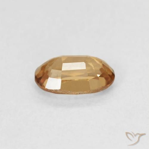Circón Durazno dorado natural de 0.71 ct, Ovalada, VVS