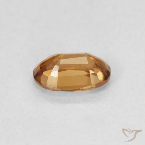 Circón Marrón-oro natural de 0.76 ct, Ovalada, VVS