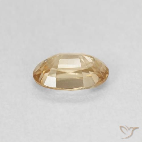 Circón Amarillo claro natural de 0.73 ct, Ovalada, VVS