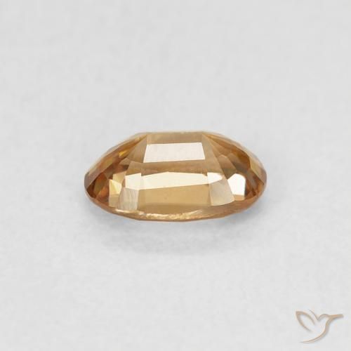 Circón Durazno dorado natural de 0.70 ct, Ovalada, VVS