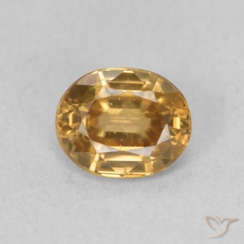 0.94ct Natural champaña Circón, Ovalada, VVS-VS