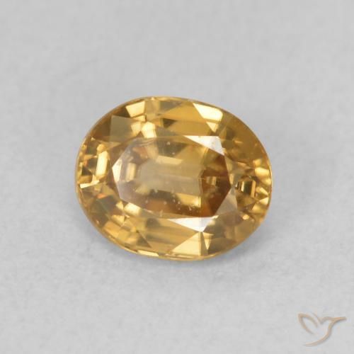 Circón champaña natural de 0.94 ct, Ovalada, VVS-VS