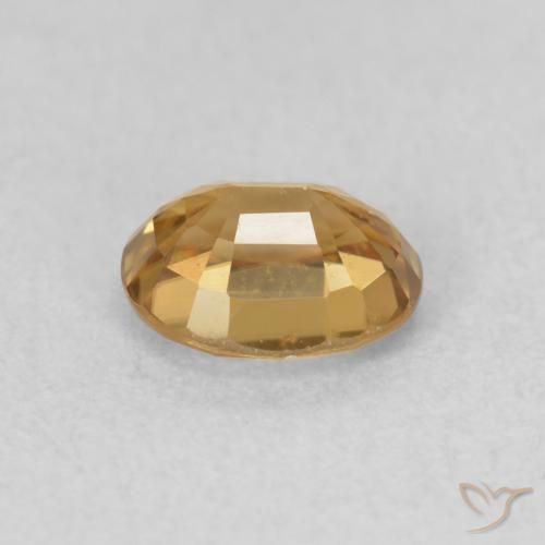 Circón champaña natural de 0.94 ct, Ovalada, VVS-VS