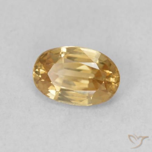 Circón Oro natural de 0.71 ct, Ovalada, VVS-VS