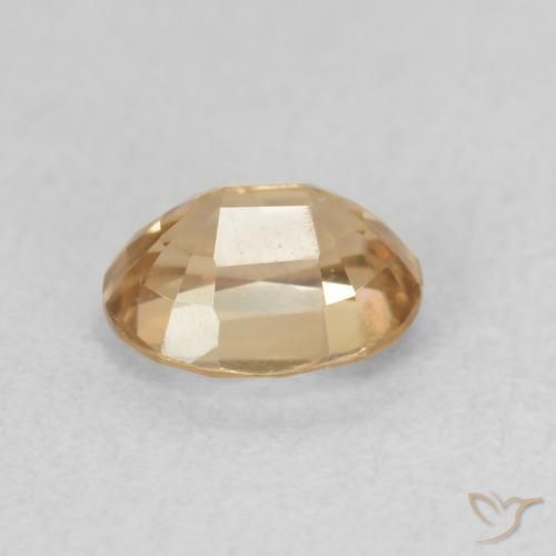 Circón Dorado natural de 1.01 ct, Ovalada, VVS-VS