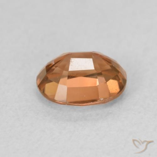 Circón Naranja oscuro natural de 1.06 ct, Ovalada, VS