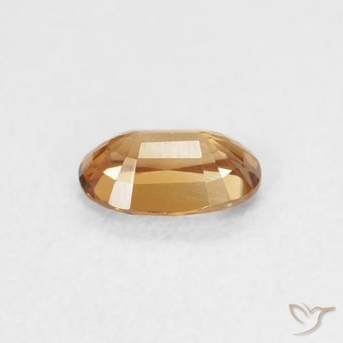 Circón Naranja óxido natural de 0.66 ct, Ovalada, VVS