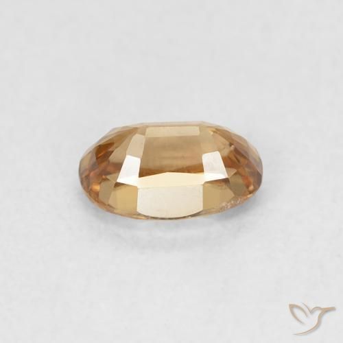 Circón Naranja óxido natural de 0.84 ct, Ovalada, VVS