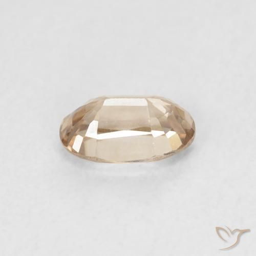 Circón Amarillo claro natural de 0.73 ct, Ovalada, VVS