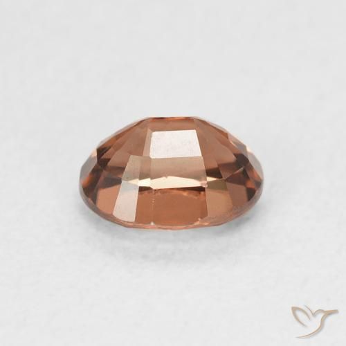 Circón Naranja oscuro natural de 1.09 ct, Ovalada, VVS
