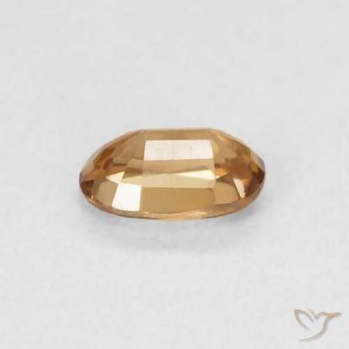 Circón Naranja marrón natural de 0.74 ct, Ovalada, VVS-VS
