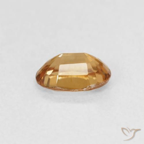 Circón Naranja medio natural de 0.69 ct, Ovalada, VVS-VS