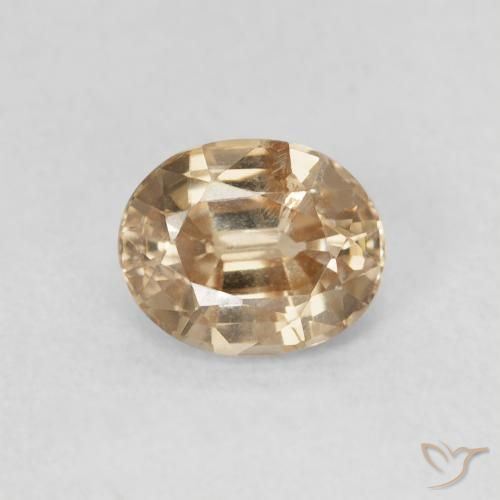 Circón Oro natural de 0.98 ct, Ovalada, VS