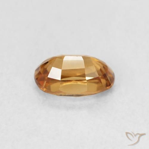Circón Naranja óxido natural de 0.82 ct, Ovalada, VVS