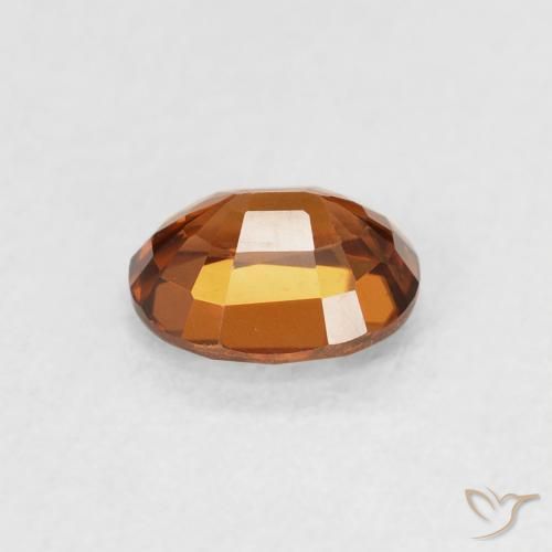 Circón Naranja rojizo natural de 1.01 ct, Ovalada, VVS