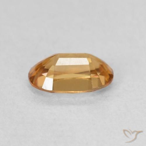 Circón Naranja medio natural de 0.66 ct, Ovalada, VVS