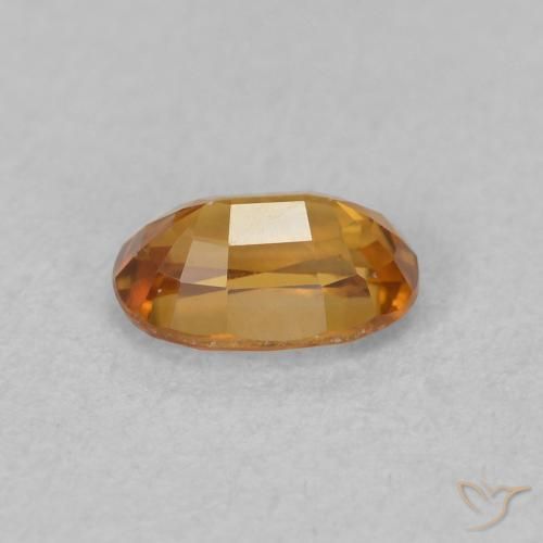 Circón Marrón naranja natural de 0.84 ct, Ovalada, VVS
