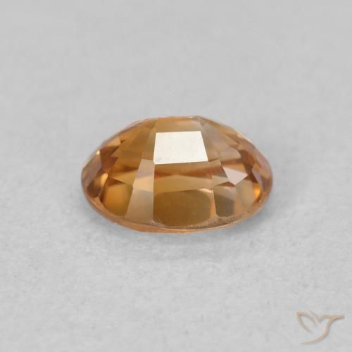 Circón Naranja medio natural de 1.03 ct, Ovalada, VVS