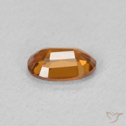 Circón Naranja medio natural de 0.68 ct, Ovalada, VVS