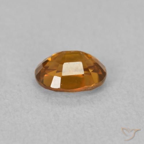 Circón Naranja medio natural de 0.65 ct, Ovalada, VVS