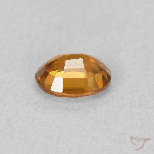 Circón Marrón naranja natural de 0.57 ct, Ovalada, VVS