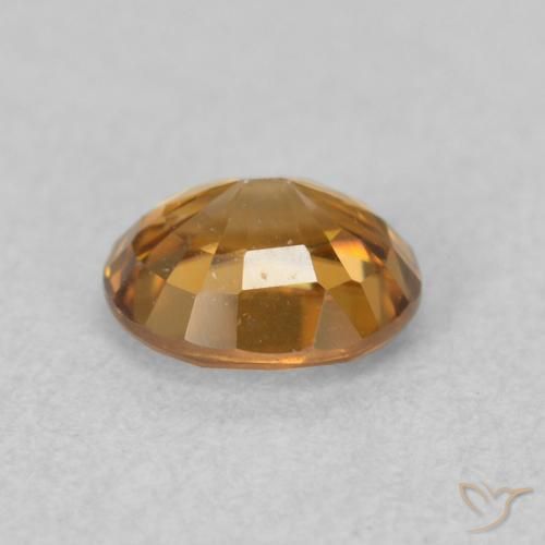 Circón Marrón-oro natural de 1.01 ct, Ovalada, VVS
