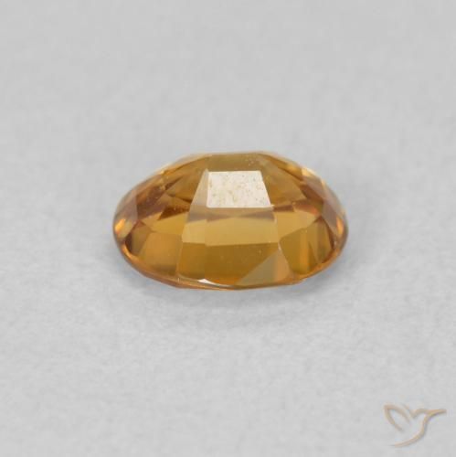 Circón Marrón-oro natural de 0.96 ct, Ovalada, VVS