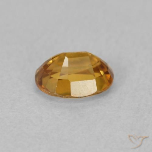 Circón Dorado naranja natural de 0.91 ct, Ovalada, VVS
