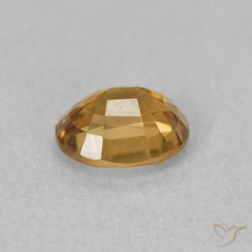 Circón Marrón-oro natural de 0.97 ct, Ovalada, VS